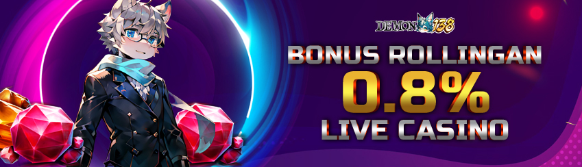 BONUS ROLLINGAN LIVE CASINO 0.8%